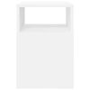 vidaXL Table d'appoint Blanc 30,5 x 30 x 45 cm Bois d'ing&eacute;nierie