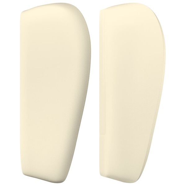 vidaXL T&ecirc;te de lit avec oreilles Cr&egrave;me 93x23x78/88 cm Similicuir