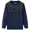 Pull-over tricot&eacute; pour enfants bleu marine 116