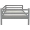 vidaXL Lit de jour sans matelas gris bois de pin massif 90x200 cm