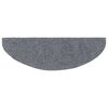 vidaXL Tapis d'escalier autocollants 5 pi&egrave;ces 65 x 21 x 4 cm Gris clair Demi-rond Grand