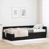 vidaXL Cadre de lit d'angle avec matelas Autre 2 pcs Vert tissu