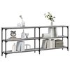 vidaXL Table console sonoma gris 200x29x75 cm bois d'ing&eacute;nierie