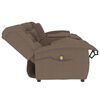 vidaXL Fauteuil de massage inclinable porte-gobelet 4 places taupe