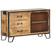 vidaXL Buffet 100x31x60 cm Bois de manguier massif brut