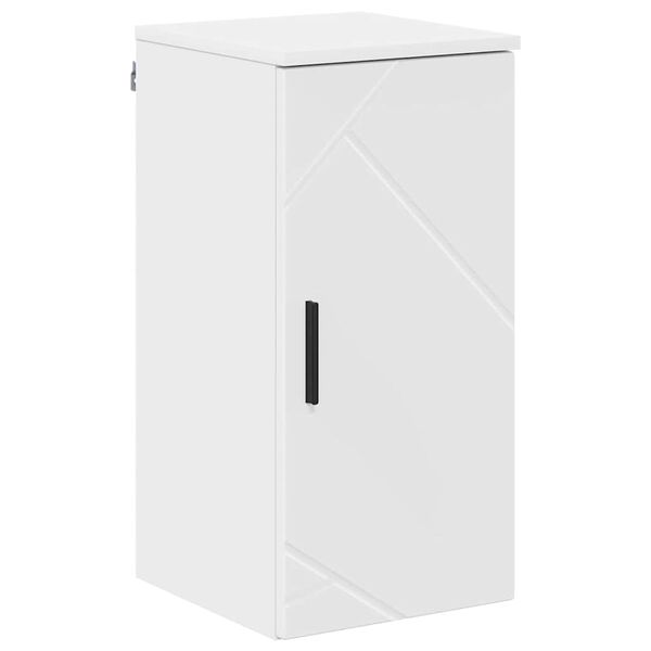 vidaXL Cabinet de salle de bain Blanc brillant 30 x 31,5 x 61 cm