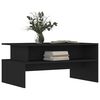 vidaXL Table basse noir 90x55x42,5 cm bois d'ingénierie