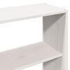 vidaXL Lit biblioth&egrave;que sans matelas blanc 180x200 cm bois massif