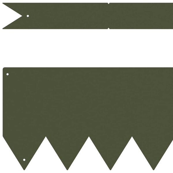 vidaXL Bordure de Pelouse 20 pcs Vert olive 100 x 0.05 x 20 cm