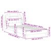 vidaXL Cadre de lit Viana sans matelas blanc 100x203 cm similicuir