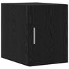 vidaXL Armoire de rangement 2 pcs Ch&ecirc;ne noir 30 x 42,5 x 225 cm