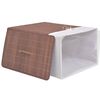 vidaXL Panier &agrave; linge rectangulaire Bambou Marron