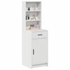 vidaXL Haut Armoire Blanc 40 x 40,5 x 135 cm Bois d'ing&eacute;nierie