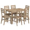 vidaXL Ensemble &agrave; d&icirc;ner 7 pcs Bois d'acacia solide