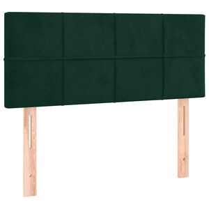 vidaXL T&ecirc;te de lit Vert fonc&eacute; 100x5x78/88 cm Velours