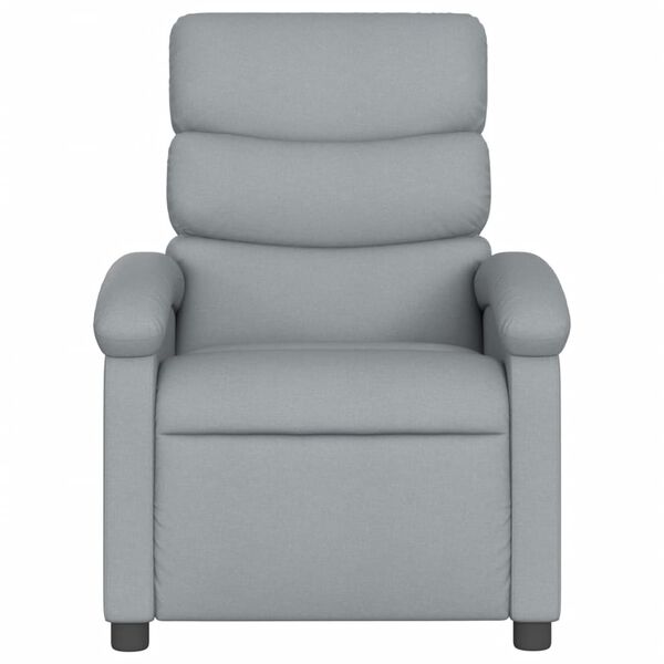 vidaXL Fauteuil inclinable gris clair tissu