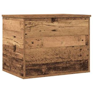 vidaXL Bo&icirc;te de Rangement avec stockage Bois ancien 60 x 42 x 46 cm