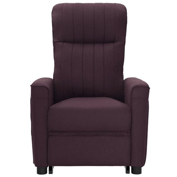 vidaXL Fauteuil de massage Violet Tissu