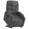 vidaXL Fauteuil inclinable &eacute;lectrique gris fonc&eacute; tissu