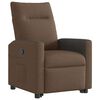 vidaXL Fauteuil inclinable Marron Tissu