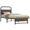 vidaXL Cadre de lit sans matelas 75x190cm ch&ecirc;ne marron bois ing&eacute;nierie