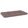 vidaXL Canap&eacute; central palette de jardin noir bois de pin impr&eacute;gn&eacute;