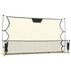 vidaXL Filet de rebond de football noir/jaune 183x85x120 cm polyester
