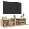 vidaXL Meubles TV muraux 2 pcs ch&ecirc;ne sonoma 60x30x30cm bois ing&eacute;nierie