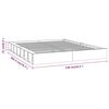 vidaXL Cadre de lit sans matelas blanc 120x200 cm bois massif
