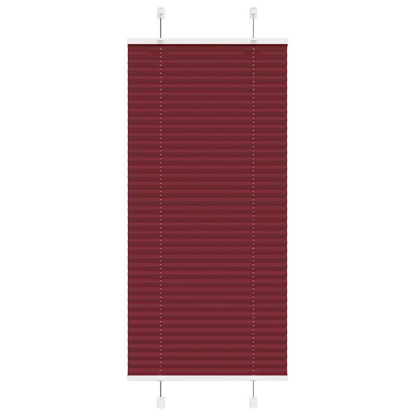 vidaXL Store plissé rouge bordeaux 55x100 cm largeur du tissu 54,4 cm