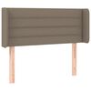 vidaXL T&ecirc;te de lit &agrave; LED Taupe 83x16x78/88 cm Tissu