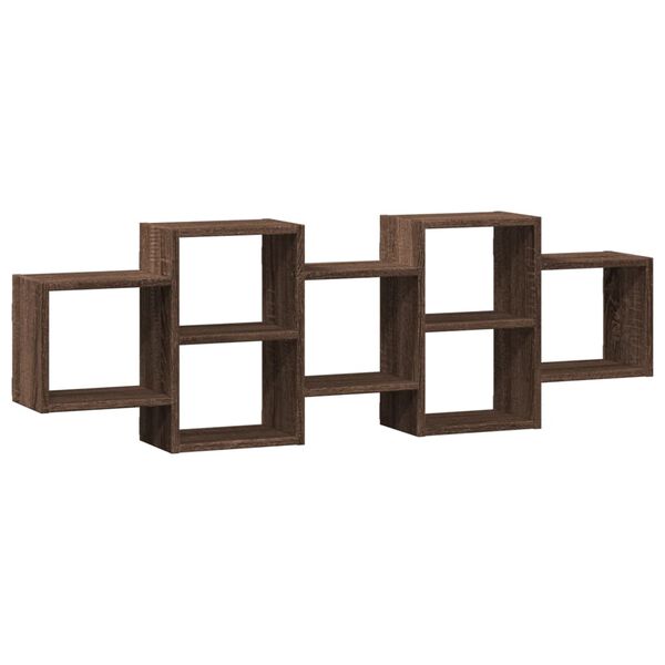 vidaXL &Eacute;tag&egrave;re murale ch&ecirc;ne marron 129x18x42 cm bois d'ing&eacute;nierie
