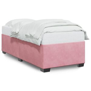vidaXL Cadre de lit sans matelas rose 90x200 cm velours