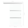 vidaXL Porte coulissante verre ESG et aluminium 102,5x212 cm argent&eacute;