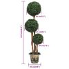 vidaXL Plante de buis artificiel avec pot Forme de boule Vert 119 cm