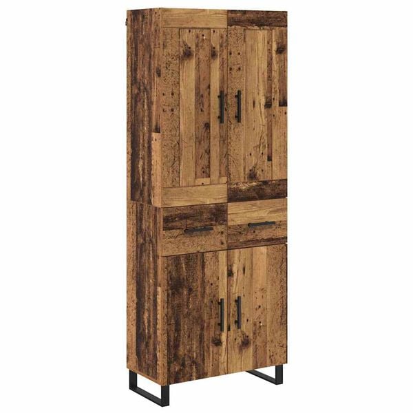 vidaXL Haut Armoire Bois ancien 69,5 x 34 x 180 cm Bois d'ing&eacute;nierie