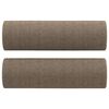 vidaXL Canap&eacute; 2 places et oreillers et coussins Taupe 120 cm Tissu
