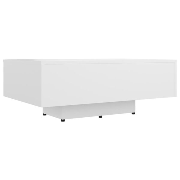 vidaXL Table basse Blanc 85x55x31 cm Bois d'ing&eacute;nierie