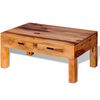 vidaXL Table basse Bois massif