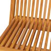 vidaXL Chaises de jardin et coussins gris lot de 6 Bois de teck massif