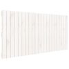vidaXL T&ecirc;te de lit murale Blanc 140x3x60 cm Bois massif de pin