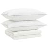 vidaXL Ensemble de couette 90 % en duvet d&rsquo;oie FULDA 3 pcs &Eacute;t&eacute; 100 GSM