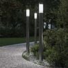 vidaXL Borne lumineuse lot de 3 110 cm acier inoxydable IP44