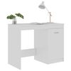 vidaXL Bureau Blanc brillant 100x50x76 cm Bois d’ingénierie