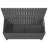 vidaXL Boîte de rangement de jardin Gris 115x49x60 cm Bois de pin