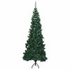 vidaXL Arbre de Noël artificiel d'angle Vert 180 cm PVC et métal