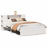 vidaXL Lit biblioth&egrave;que sans matelas blanc 150x200 cm bois pin massif