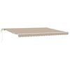 vidaXL Auvent r&eacute;tractable Beige 450 &times; 300 cm Tissu et Aluminium