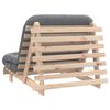 vidaXL Canap&eacute;-lit futon avec matelas 100x206x11 cm bois massif de pin