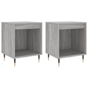 vidaXL Tables de chevet 2 pcs sonoma gris 40x35x50 cm bois ing&eacute;nierie